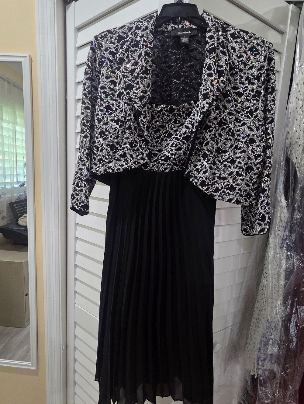 R & M Richards Black Dress